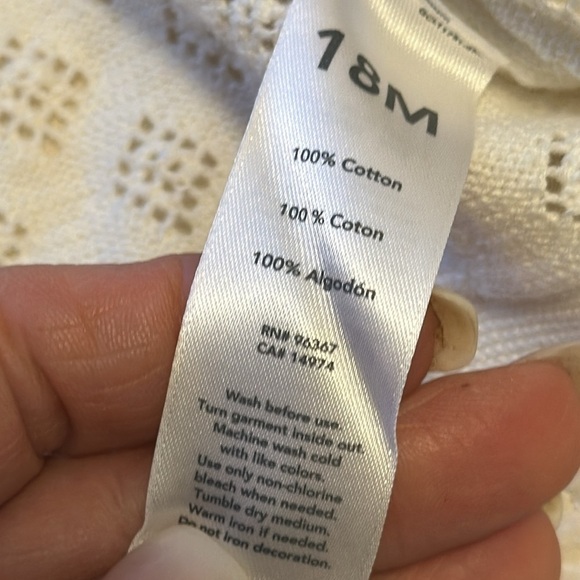 18-24m polkadot sleepers, carters too cute dress, Osh Kosh sweater,wh,pink,bl - Picture 7 of 16